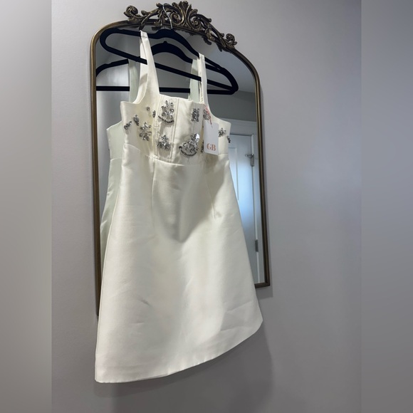 Gianni Bini Dresses & Skirts - Gianni Bini White Mini Dress with Embellished Bodice